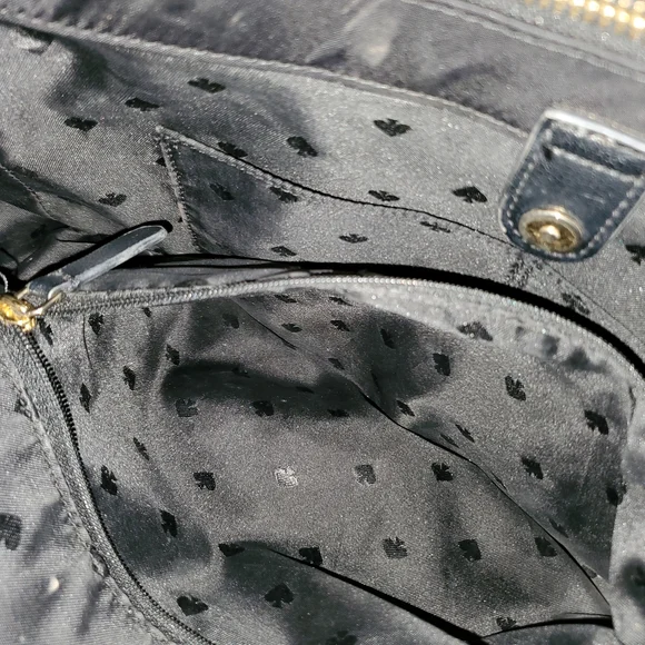 Kate Spade Black Nylon Tote with Leather Handles - Picture 2 of 8